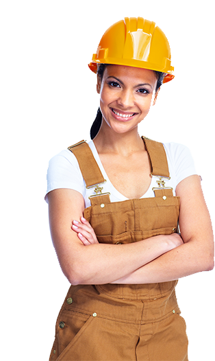 Девушка-строитель